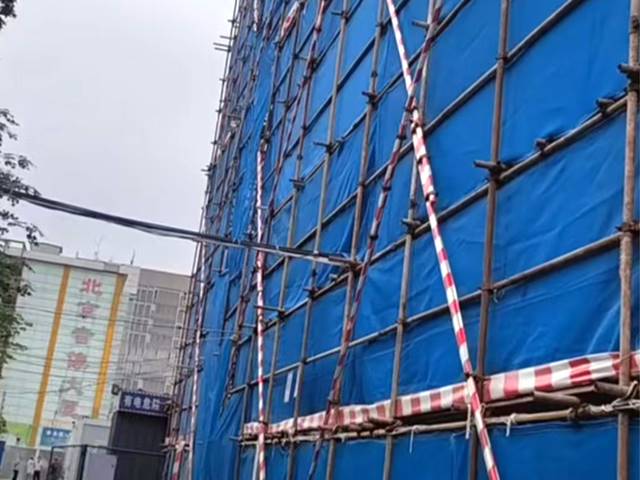 扣件式脚手架施工现场