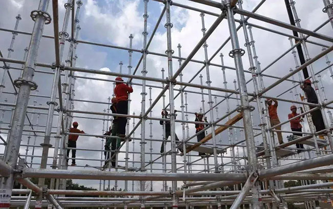 盘扣式脚手架的正确拆除方法介绍